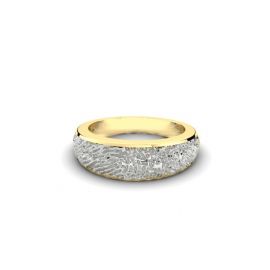 Vingerafdruk ring in twee kleuren goud in zilver-www.silentmemories.com