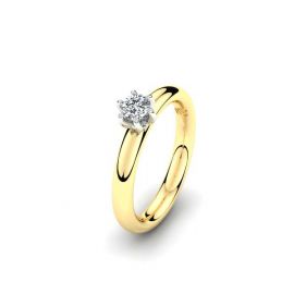 As diamanten ring gezet in goud. www.silentmemories.com