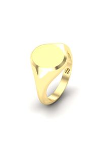 Ovale zegelring met verborgen askamer