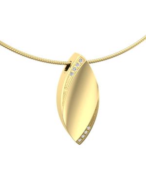 Fantasie shanger met edelstenen en lab diamanten