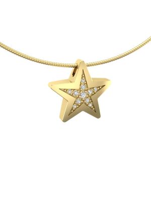 Ster ashanger met diamanten,edelstenen of lab diamanten