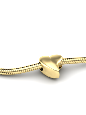 Asbedel voor armband in zilver of goud. www.silentmemories.com
